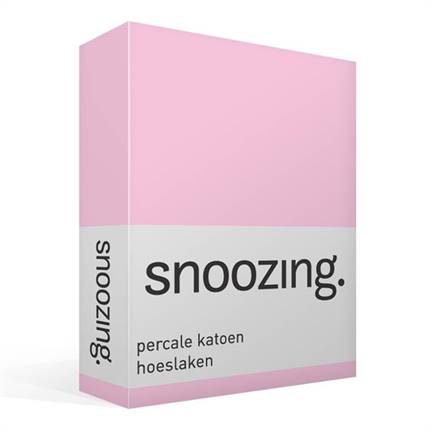 Snoozing drap-housse en percale de coton