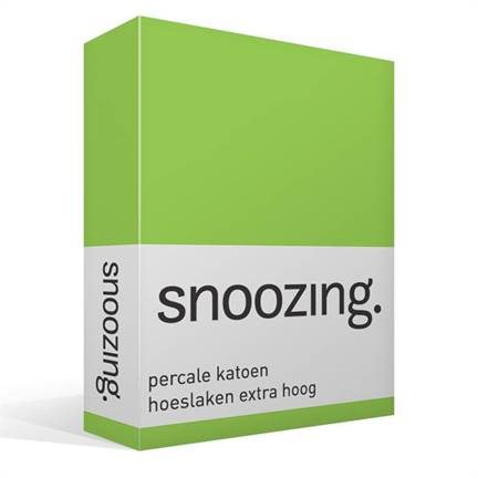Snoozing drap-housse grand bonnet en percale de coton