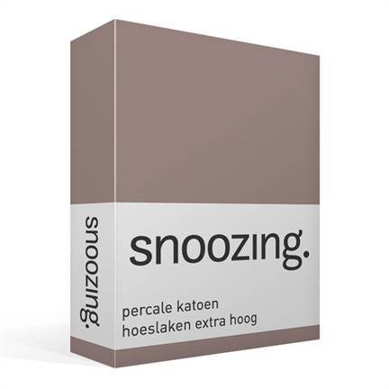 Snoozing drap-housse grand bonnet en percale de coton