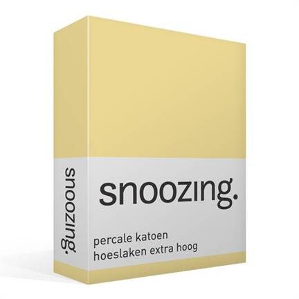 Snoozing drap-housse grand bonnet en percale de coton