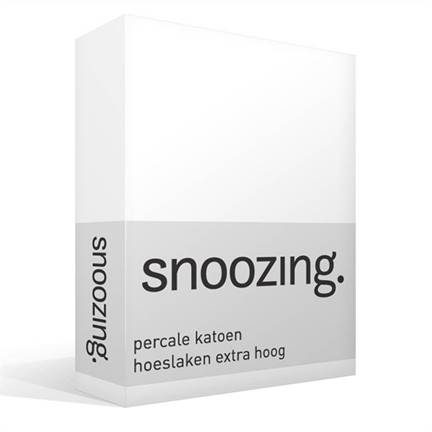 Snoozing drap-housse grand bonnet en percale de coton