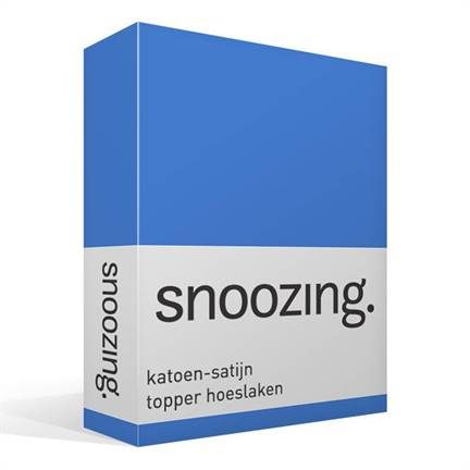 Snoozing drap-housse surmatelas en satin de coton