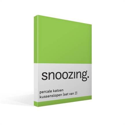 Snoozing taies d’oreiller en percale de coton (lot de 2)