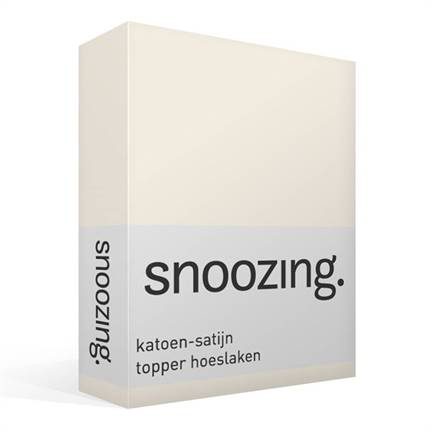 Snoozing drap-housse surmatelas en satin de coton