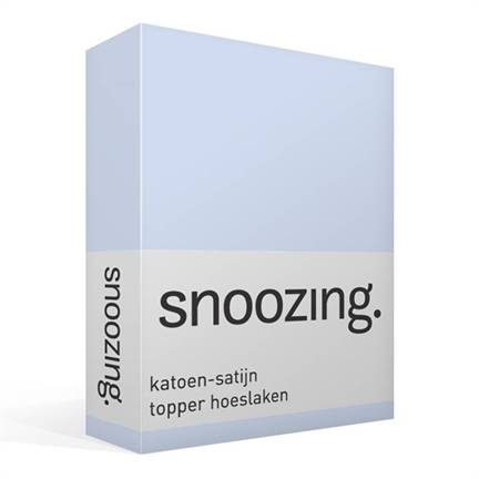 Snoozing drap-housse surmatelas en satin de coton