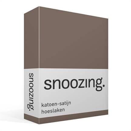 Snoozing drap-housse en satin de coton