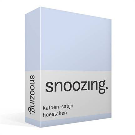 Snoozing drap-housse en satin de coton