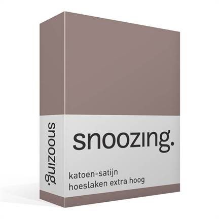 Snoozing drap-housse grand bonnet en satin de coton