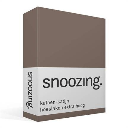 Snoozing drap-housse grand bonnet en satin de coton