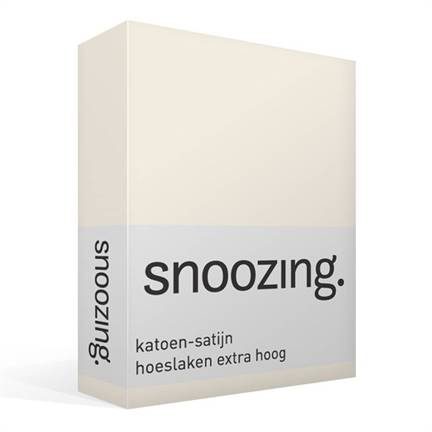 Snoozing drap-housse grand bonnet en satin de coton