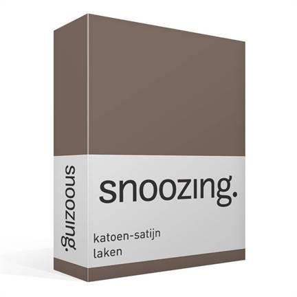 Snoozing drap en satin de coton
