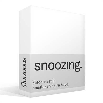 Snoozing drap-housse grand bonnet en satin de coton