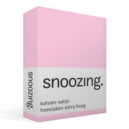 Snoozing drap-housse grand bonnet en satin de coton
