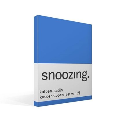 Snoozing taies d'oreiller en satin de coton (lot de 2)