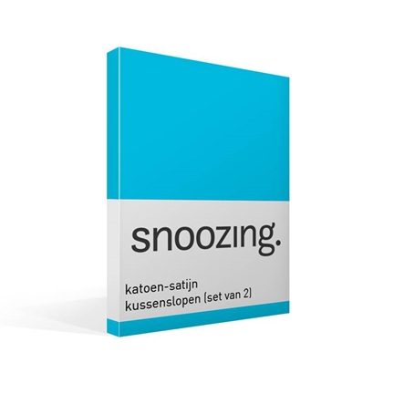 Snoozing taies d’oreiller en satin de coton (lot de 2)
