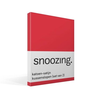 Snoozing taies d’oreiller en satin de coton (lot de 2)
