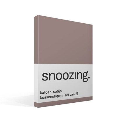 Snoozing taies d'oreiller en satin de coton (lot de 2)