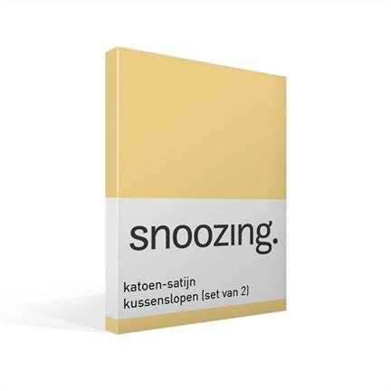 Snoozing taies d'oreiller en satin de coton (lot de 2)