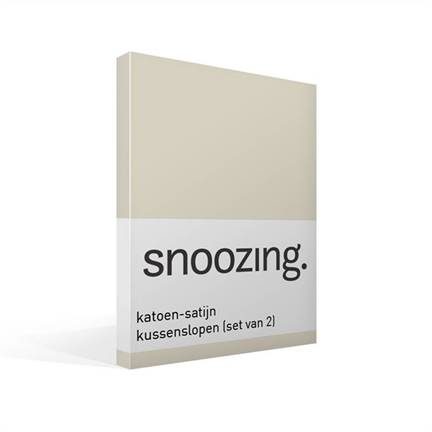 Snoozing taies d'oreiller en satin de coton (lot de 2)