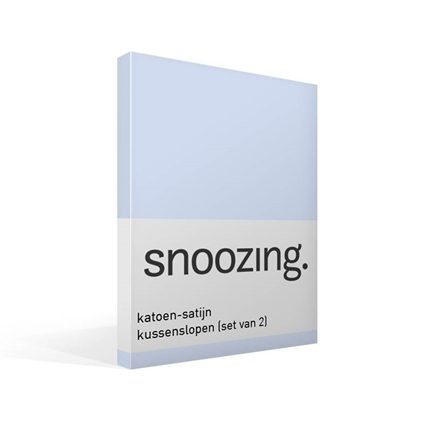 Snoozing taies d'oreiller en satin de coton (lot de 2)