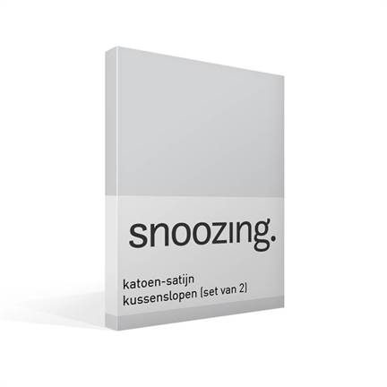 Snoozing taies d'oreiller en satin de coton (lot de 2)