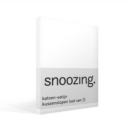 Snoozing taies d'oreiller en satin de coton (lot de 2)