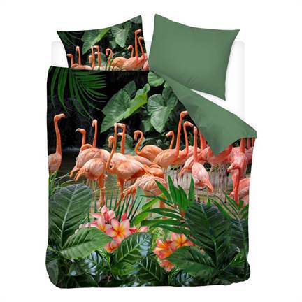 Snoozing Flamant Rose housse de couette
