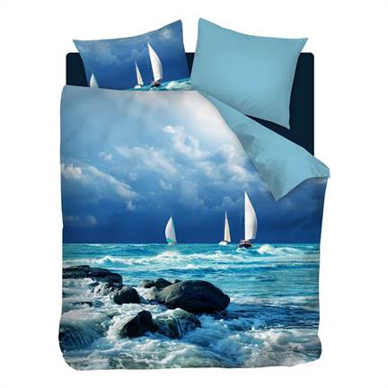 Snoozing Voiliers housse de couette