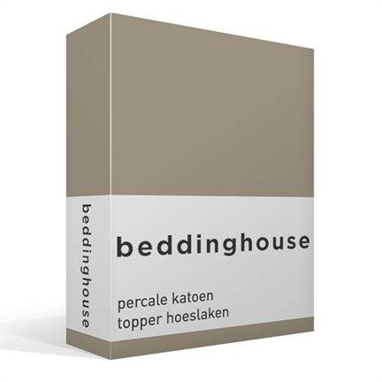 Beddinghouse drap-housse surmatelas en percale de coton