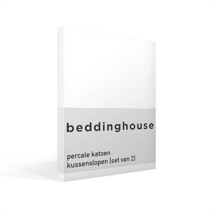 Beddinghouse taies d'oreiller en percale de coton (lot de 2)