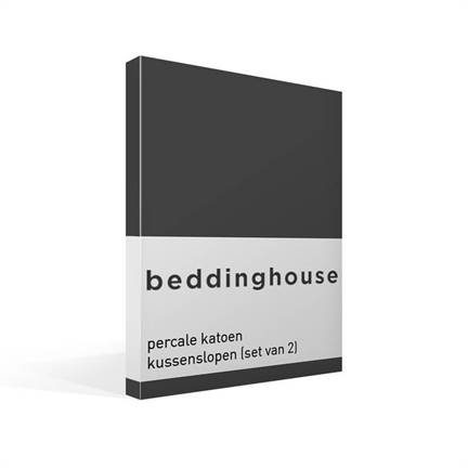 Beddinghouse taies d’oreiller en percale de coton (lot de 2)