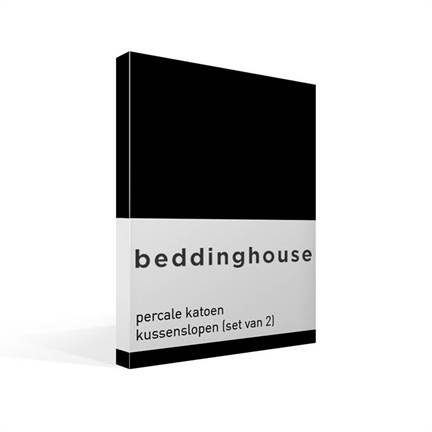 Beddinghouse taies d’oreiller en percale de coton (lot de 2)
