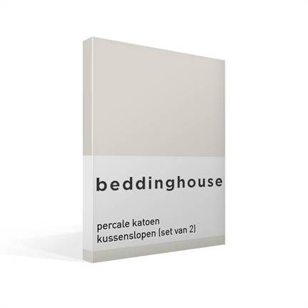 Beddinghouse taies d’oreiller en percale de coton (lot de 2)