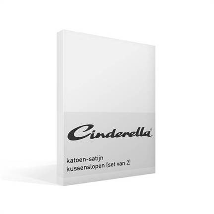 Cinderella taies d'oreiller en satin (lot de 2)