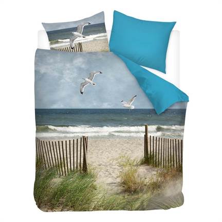 Snoozing Plage housse de couette en flanelle