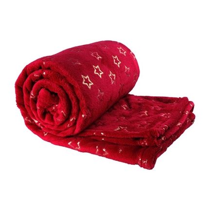 Unique Living Golden Star plaid polaire
