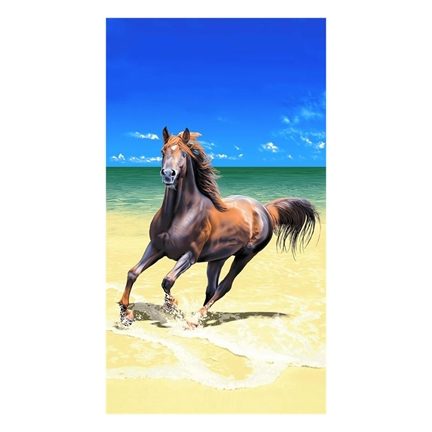Cheval sur la Plage serviette de plage