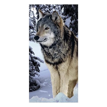 Husky serviette de plage