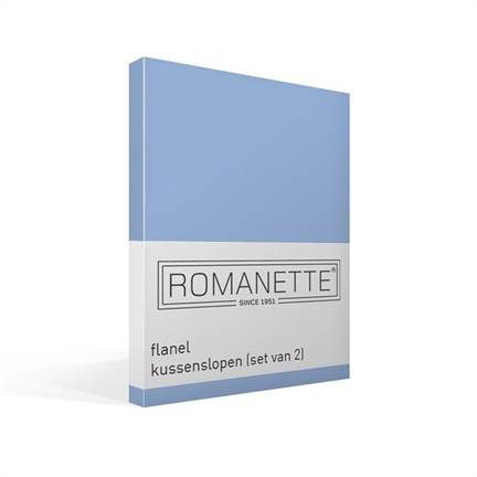 Romanette taies d'oreiller en flanelle (lot de 2)