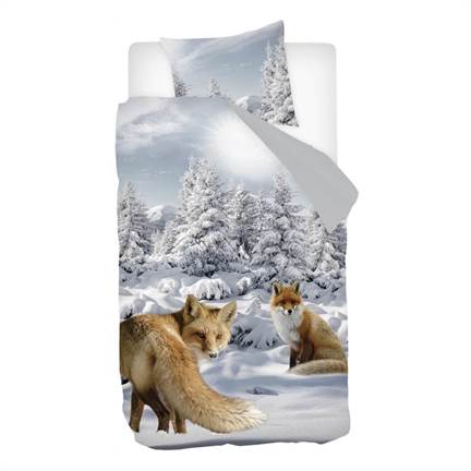 Snoozing Renard housse de couette