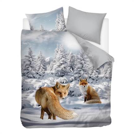 Snoozing Renard housse de couette