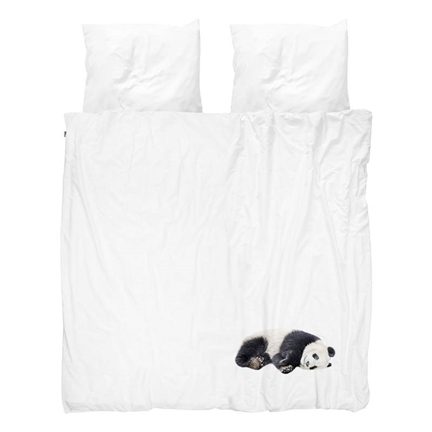 SNURK Panda housse de couette en flanelle