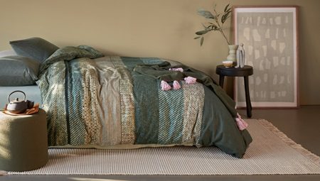 Housse de couette verte