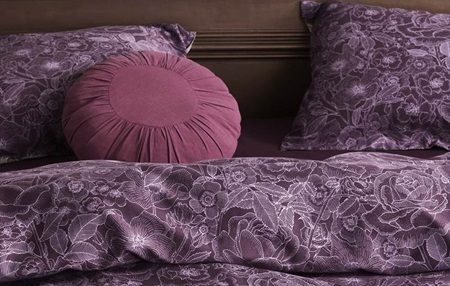 Housse de couette violet foncé