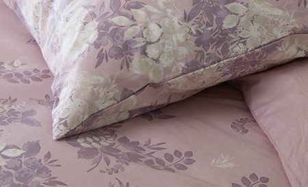 Housse de couette violette lilas