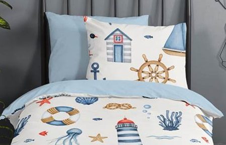 Housse de couette enfant thème bord de mer