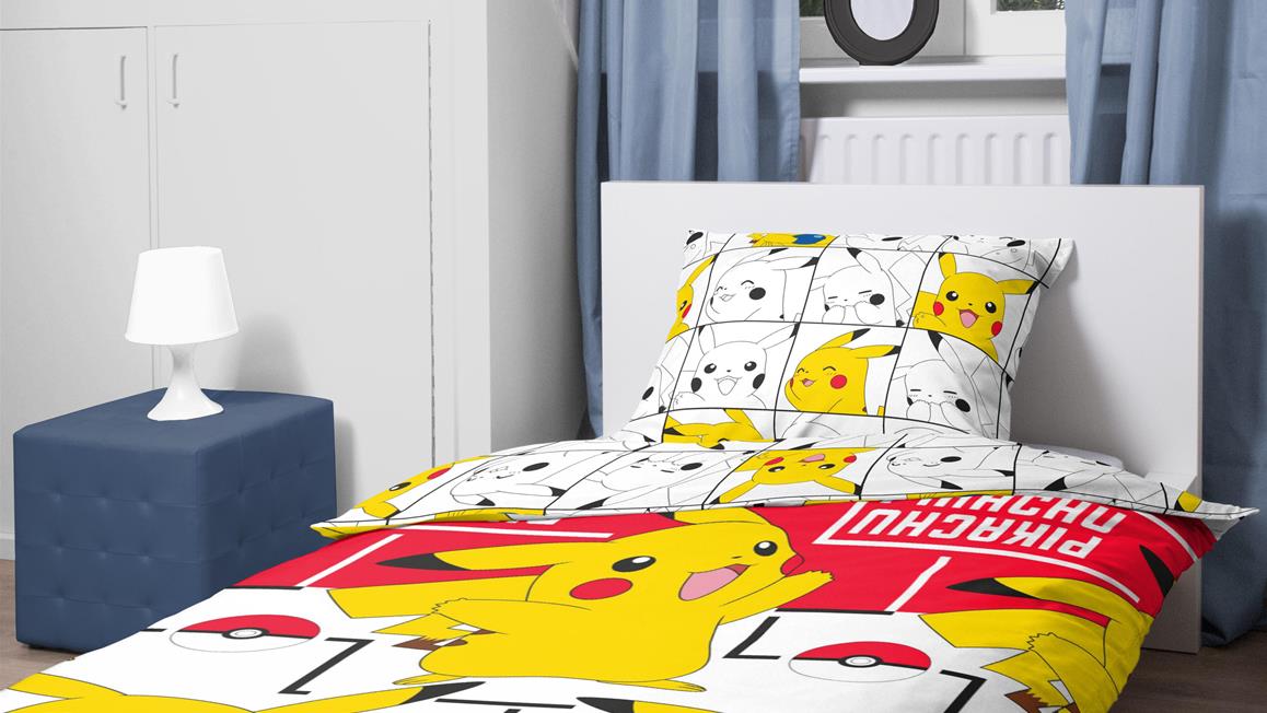 Pokemon Pokemon Team - Parure de lit coton Enfant Pikachu - Housse de  Couette 140x200 cm Une Taie pas cher 