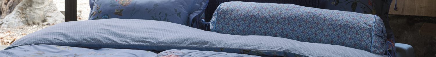 Housse de couette bleue