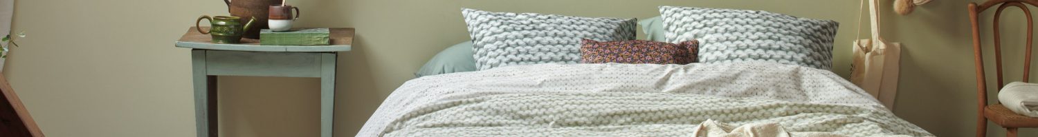 Housse de couette tricot