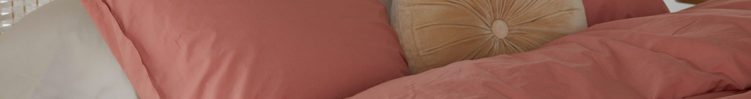 Housse de couette rose